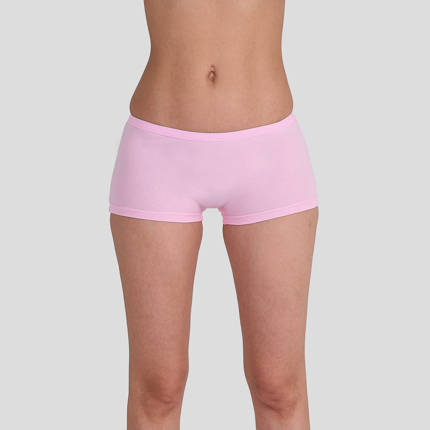 Women wearing Dice pink underwear on a plain background