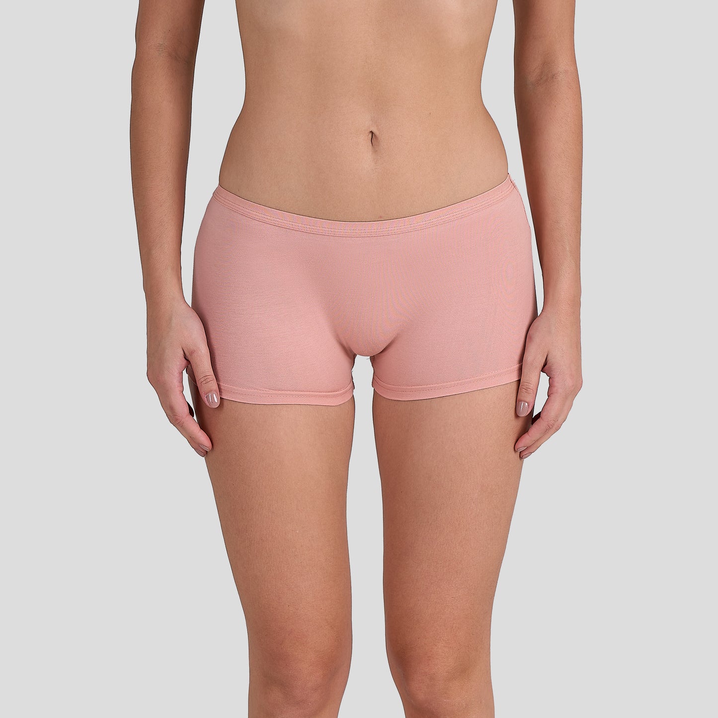 Dice Women pink shorts on a plain background