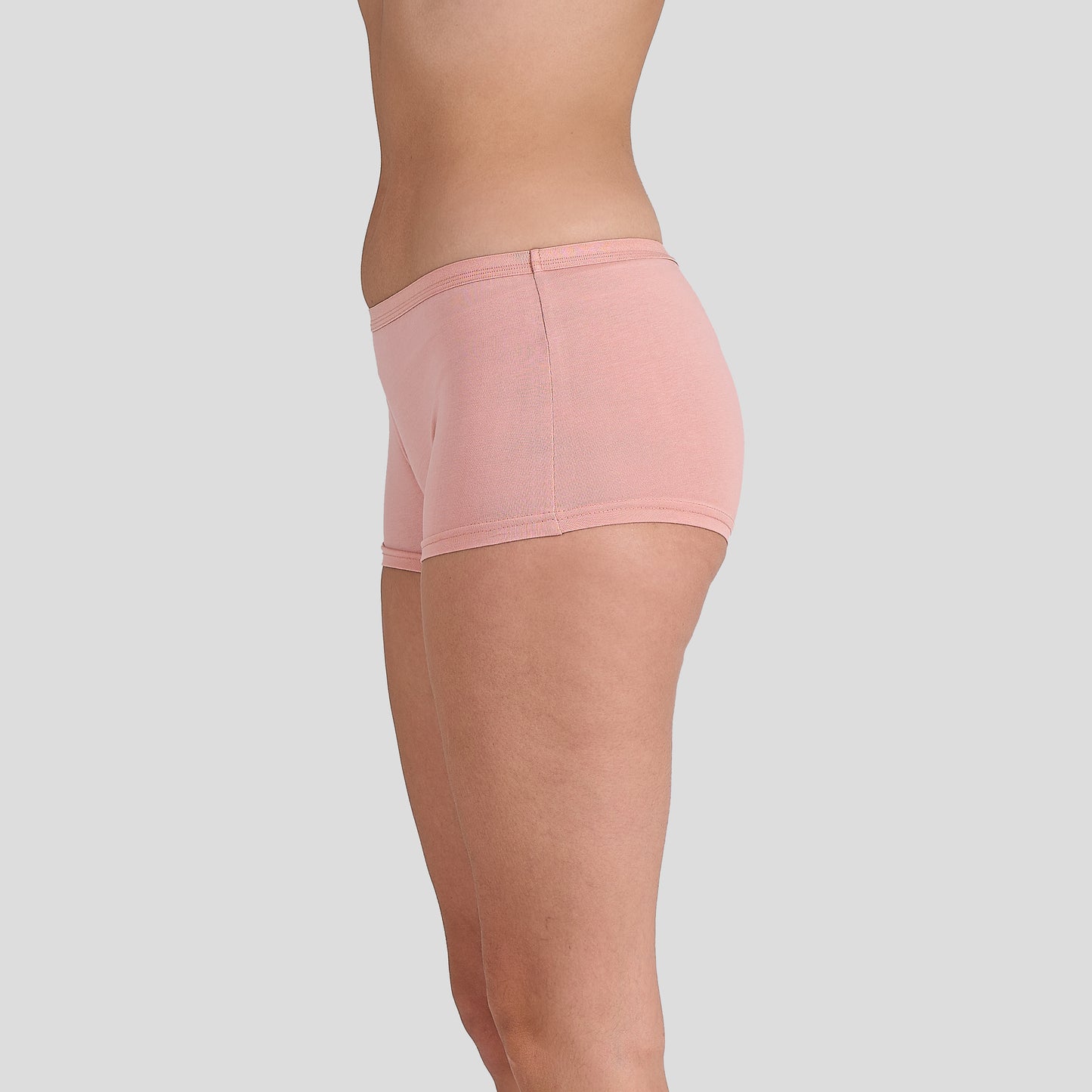 Dice women Pink underwear worn by a person on a light gray background