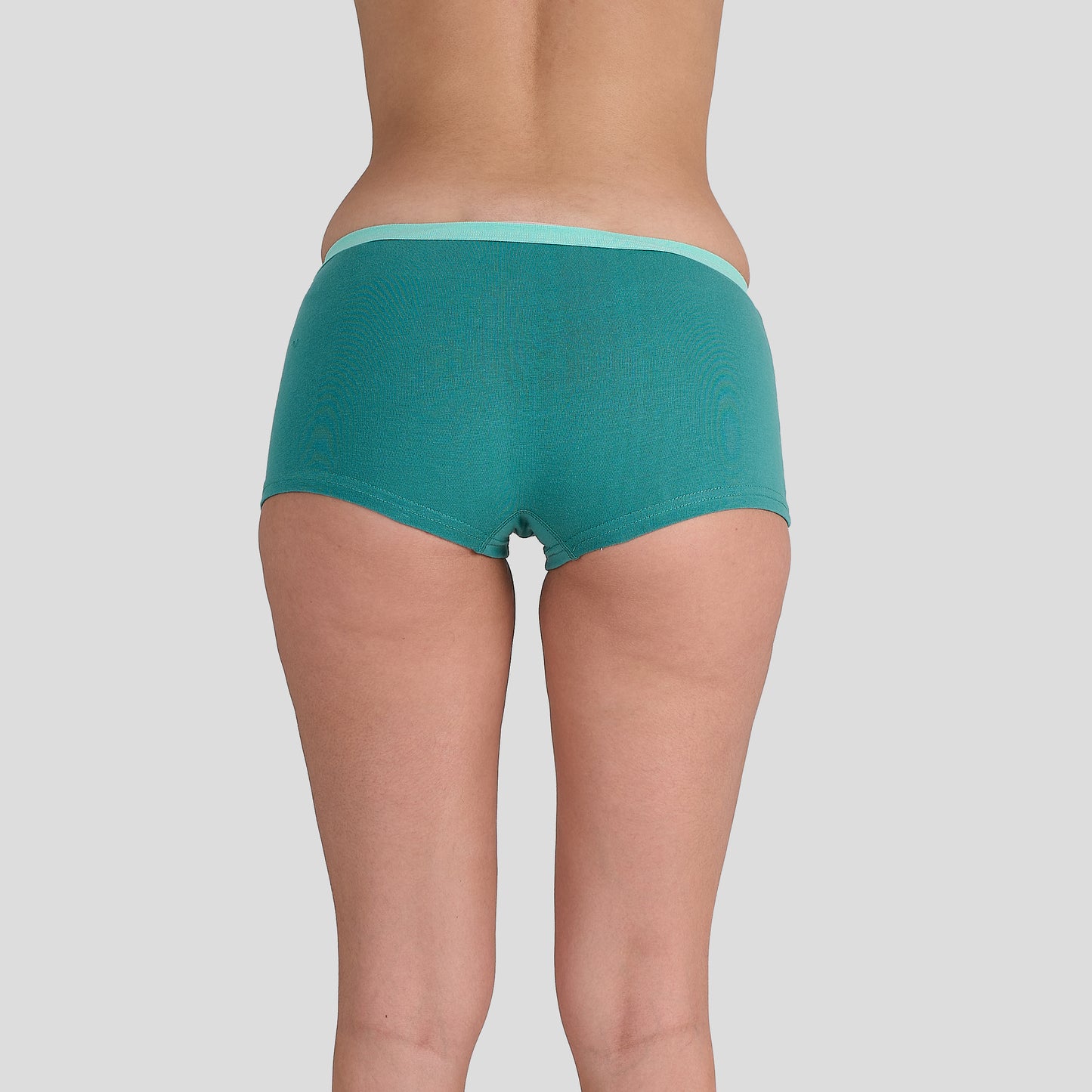 Dice Teal underwear on a plain background