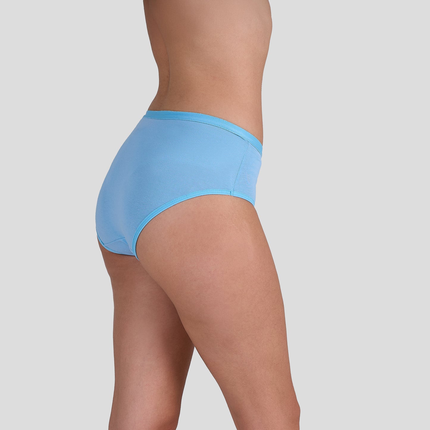Dice Light blue underwear on a neutral background