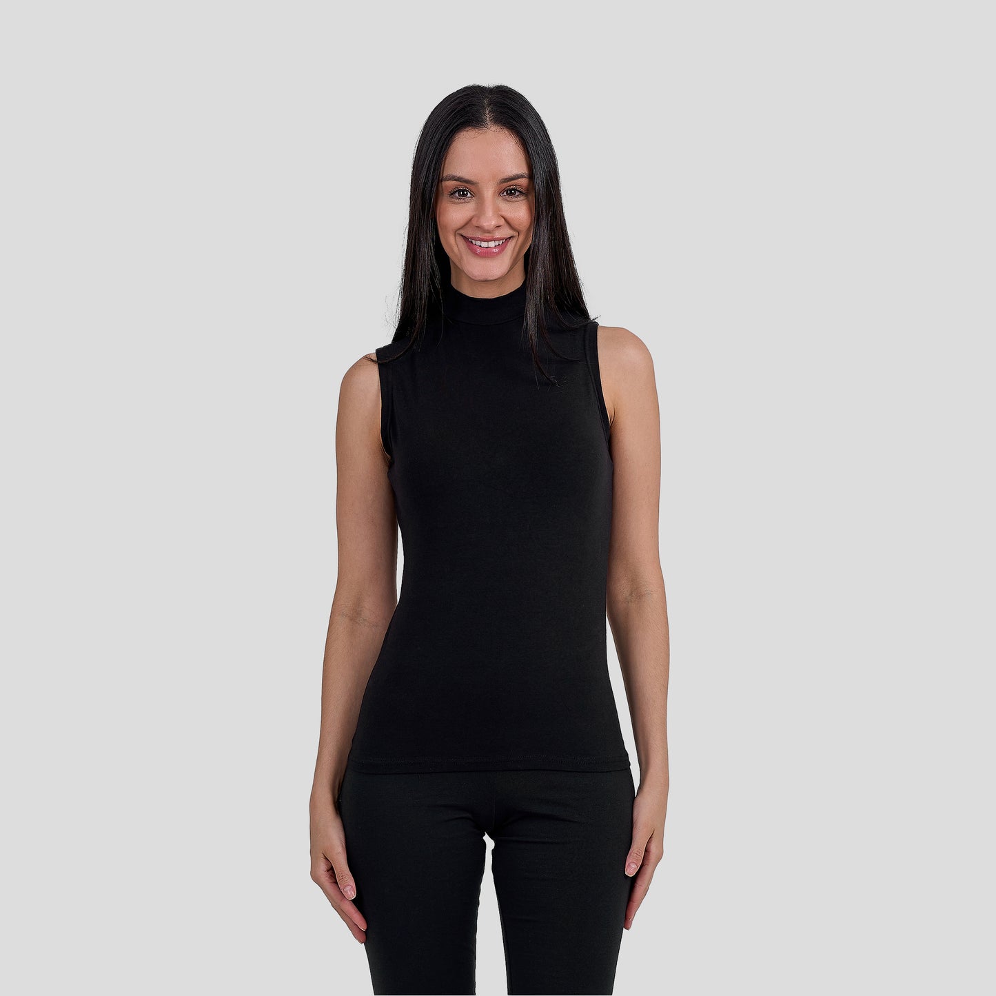 DW 115-4 Sleeveless Mock Neck