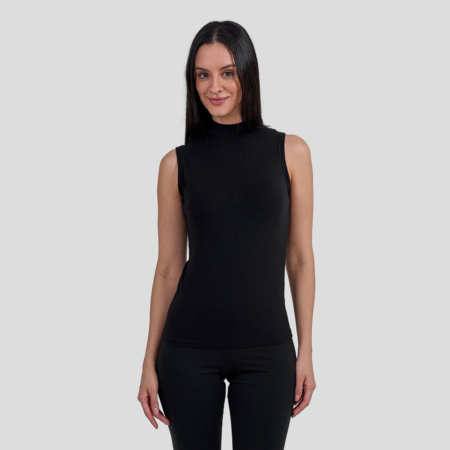 DW 115-4 Sleeveless Mock Neck