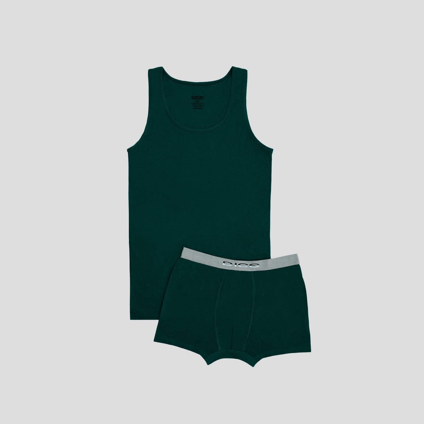 DM 235 Solid Boxer & Tank Top Set