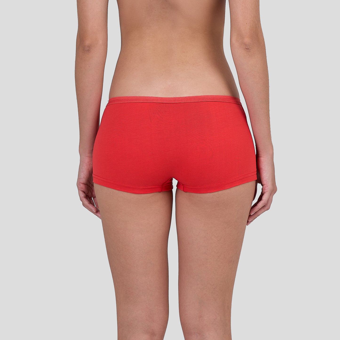 Dice Red underwear worn by a person on a white background