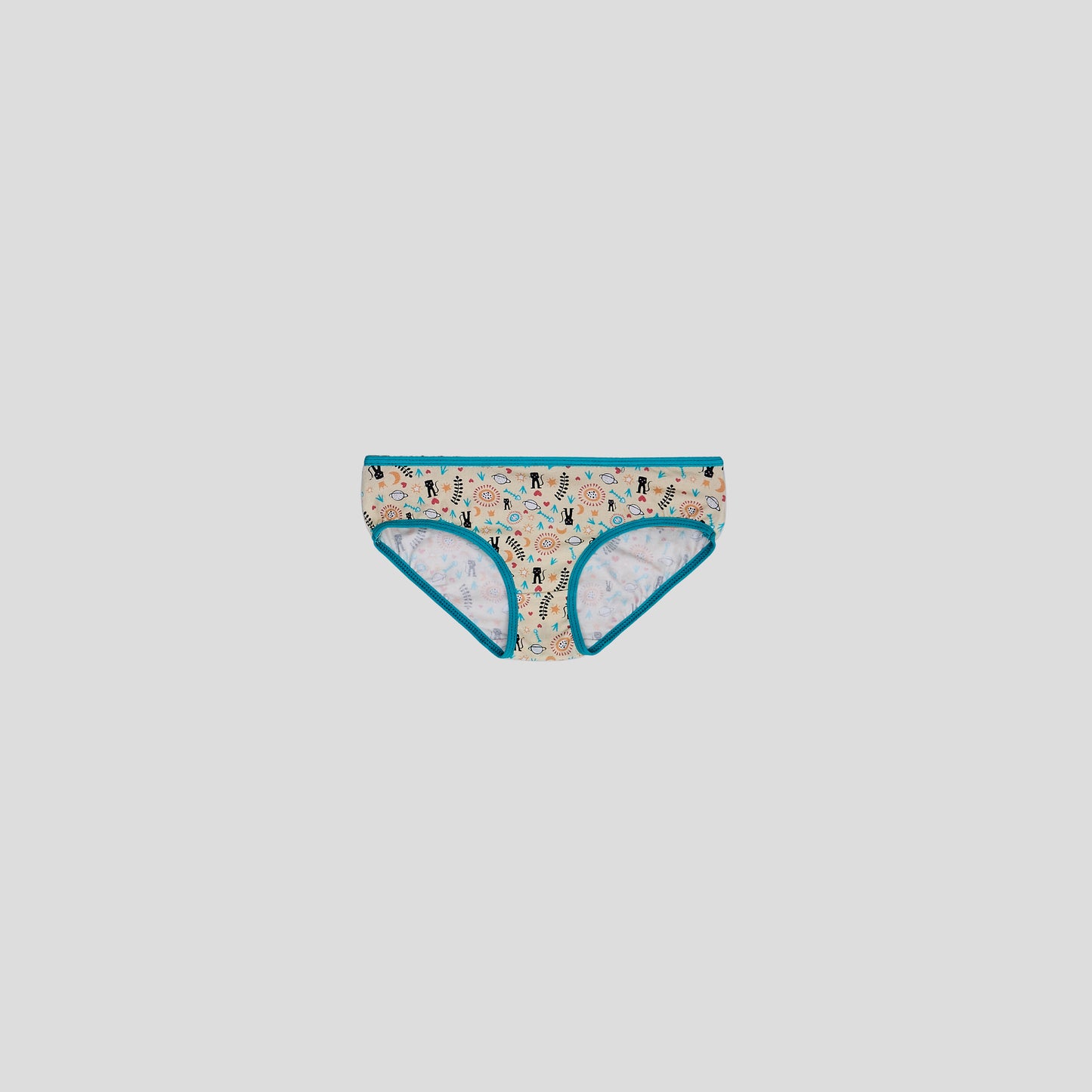 DKG 123 Pack of 3 Printed Underwear for Girls