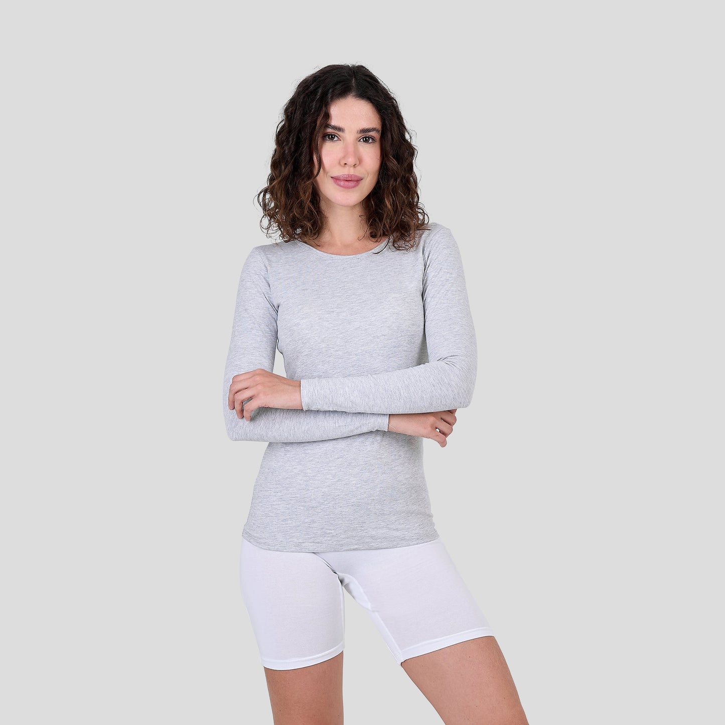 DW 115-6 Tank Top Long Sleeve Crew Neck