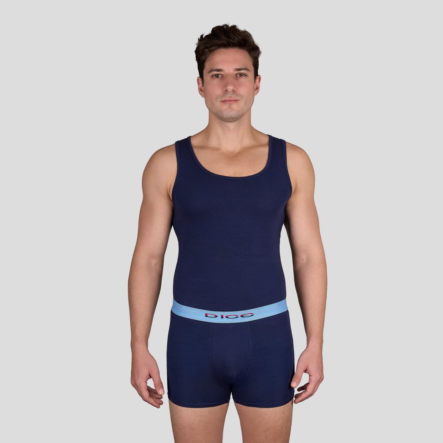 DM 235 Solid Boxer & Tank Top Set
