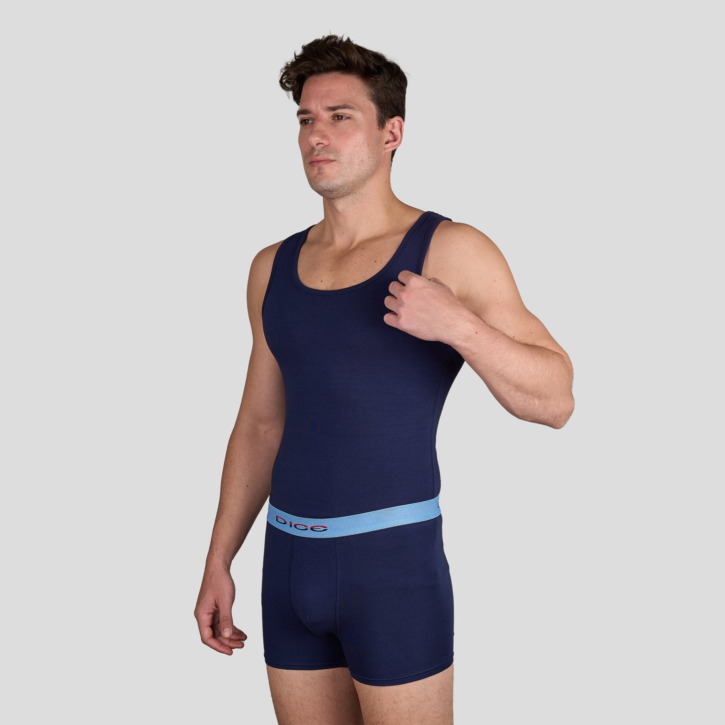 DM 235 Solid Boxer & Tank Top Set