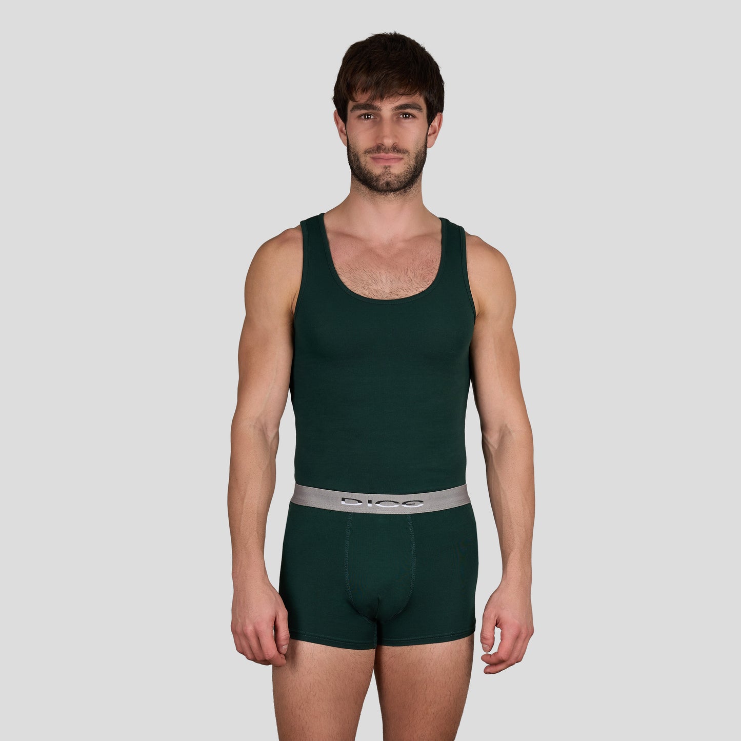 DM 235 Solid Boxer & Tank Top Set