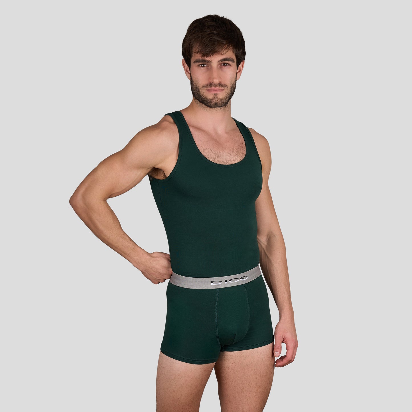 DM 235 Solid Boxer & Tank Top Set