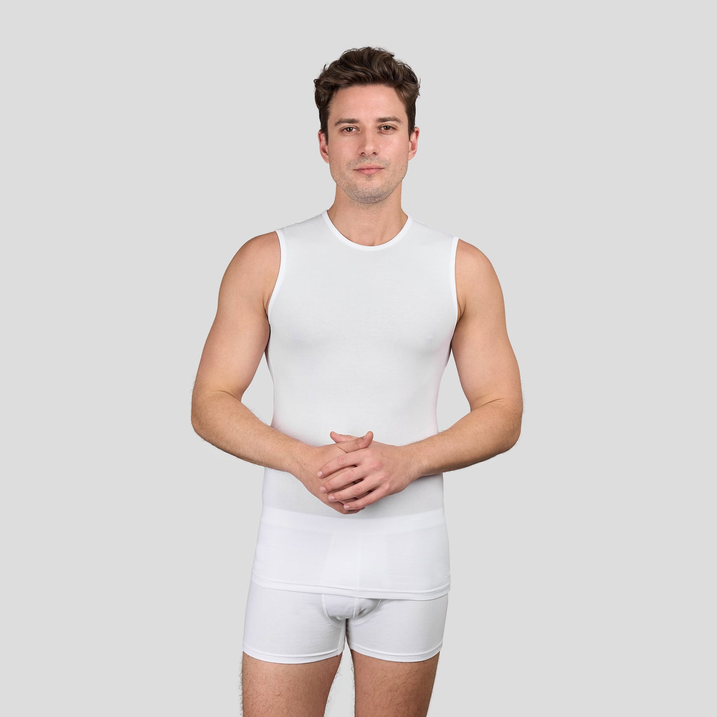 DM 186 Sleeveless Lycra Crew Neck