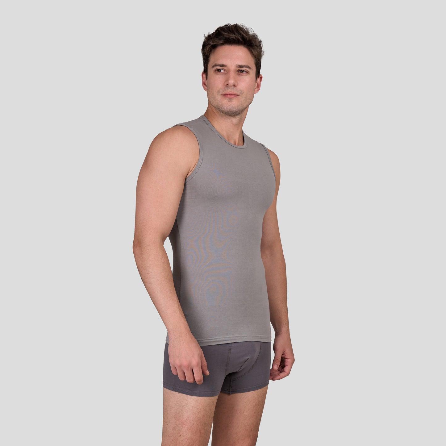 DM 186 Sleeveless Lycra Crew Neck