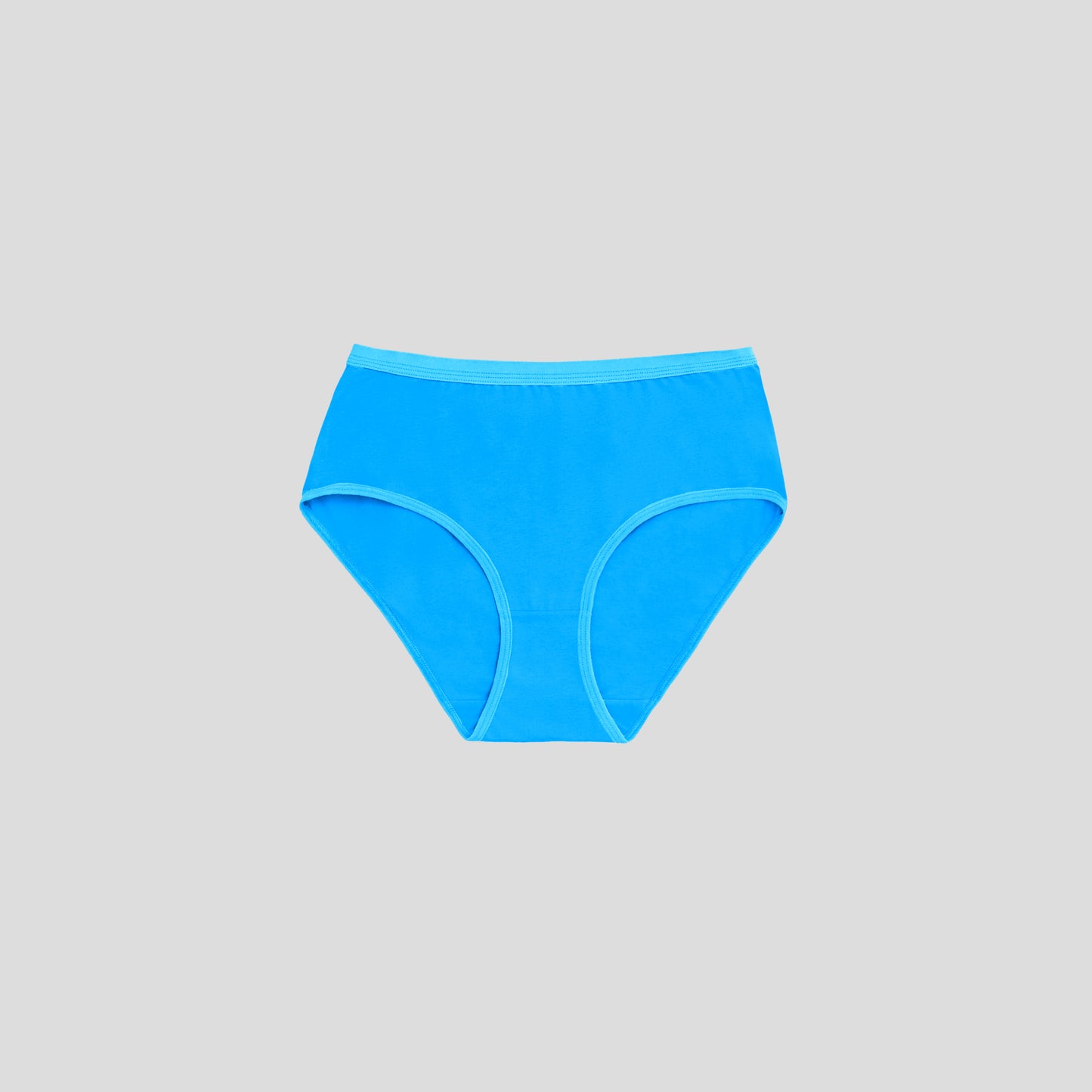 Dice Blue underwear on a gray background