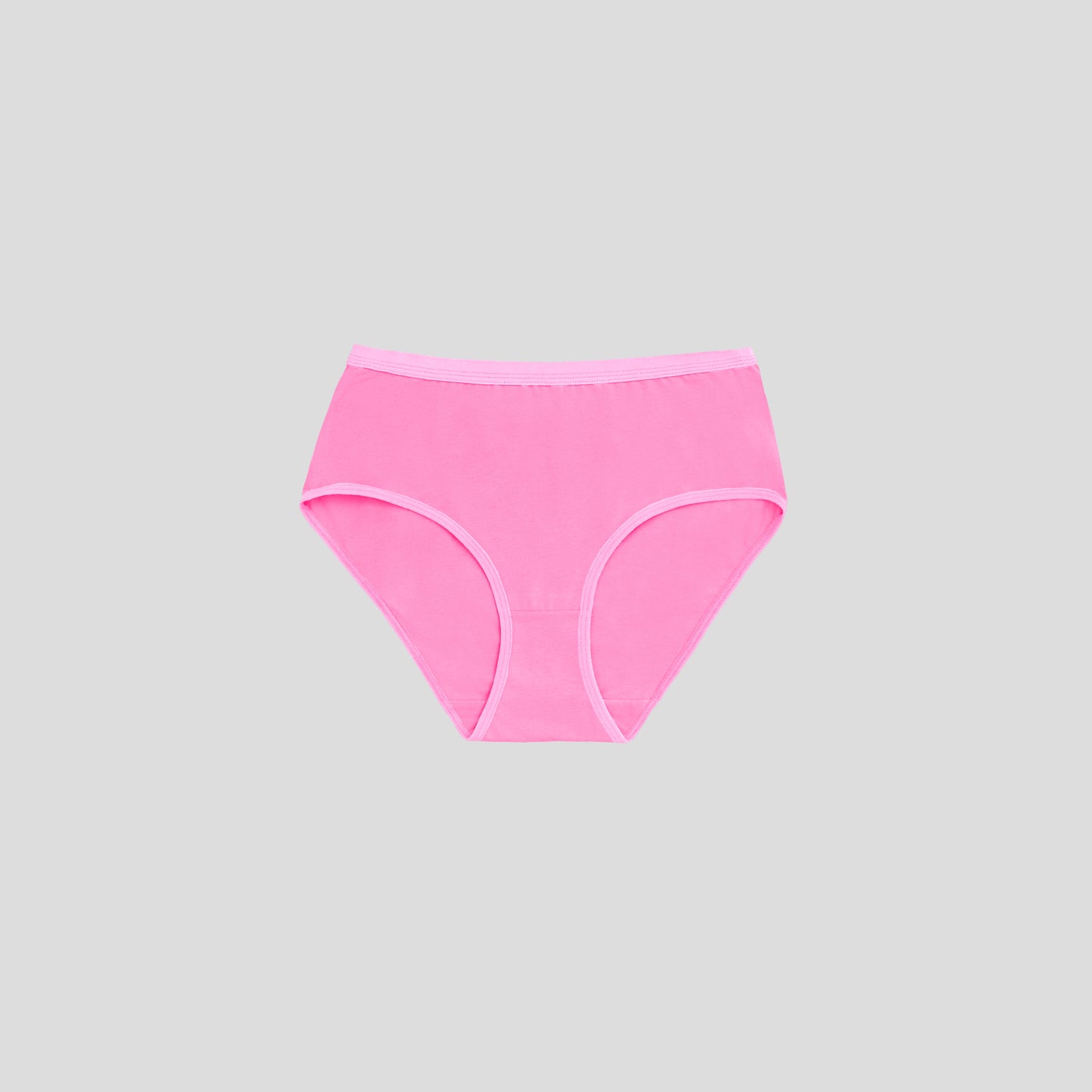 Dice Pink underwear on a gray background