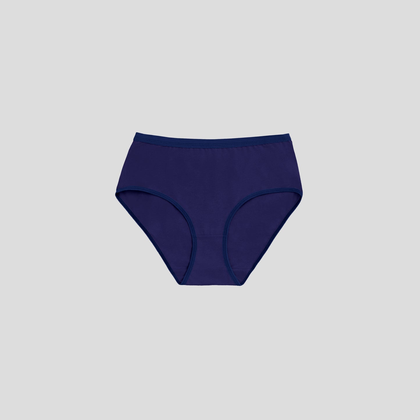 Dice Navy blue women's underwear on a light gray background