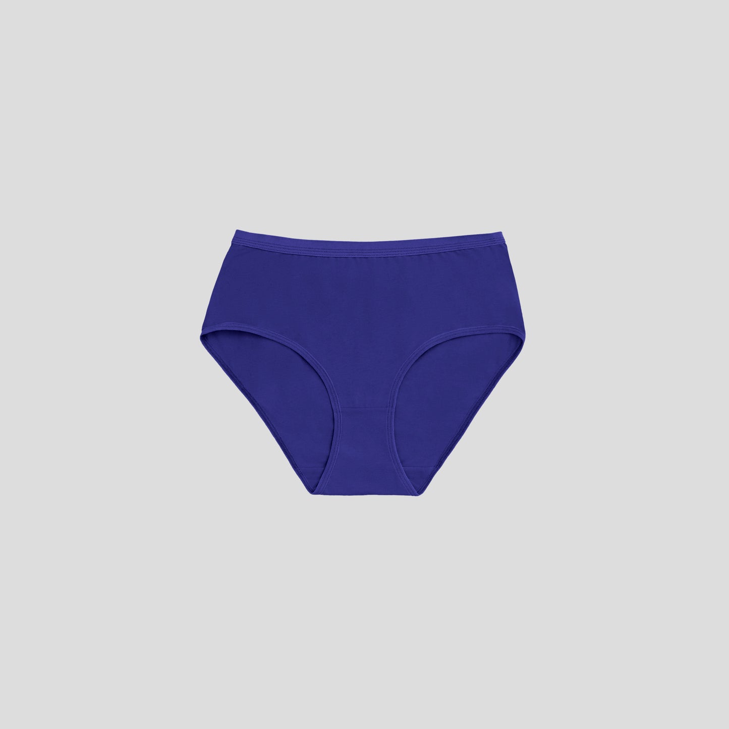 Dice Purple underwear on a light gray background