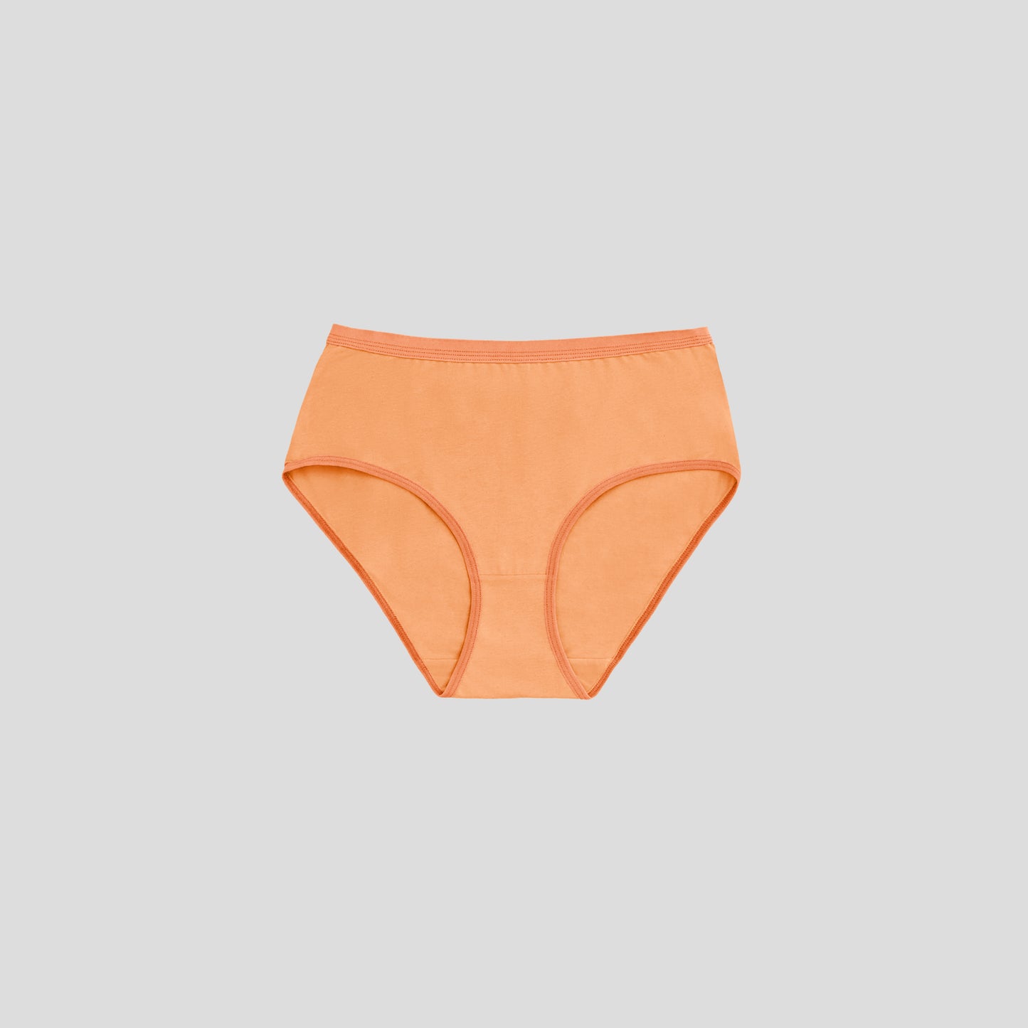 Dice Orange women's underwear on a gray background