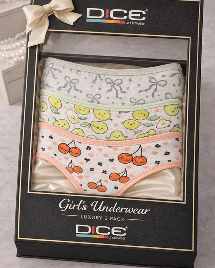 Girl's Printed Panties Pack of 3