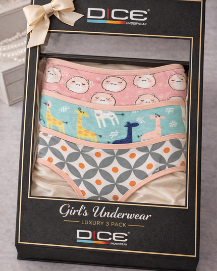 Girl's Printed Panties Pack of 3