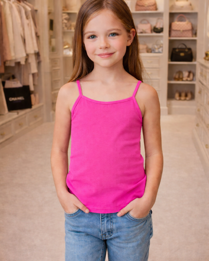 Girl's Plain Tank Top Pack Of 2
