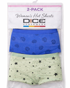 DW hot short AOP P2 / dark blue / light green / S