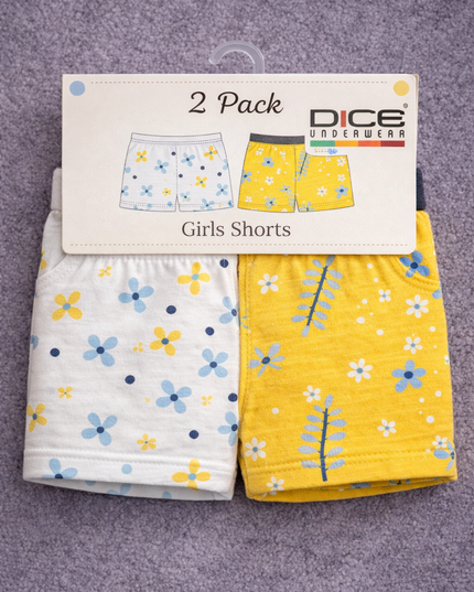 Girl's Printed Short - Pack of 2
