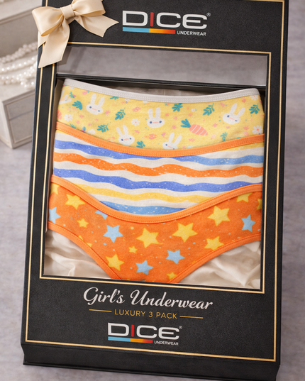 Girl's Printed Panties Pack of 3