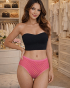 DW Midi p*5 / Rose/Triangles/Crosslines/watermelon/Pink / XL