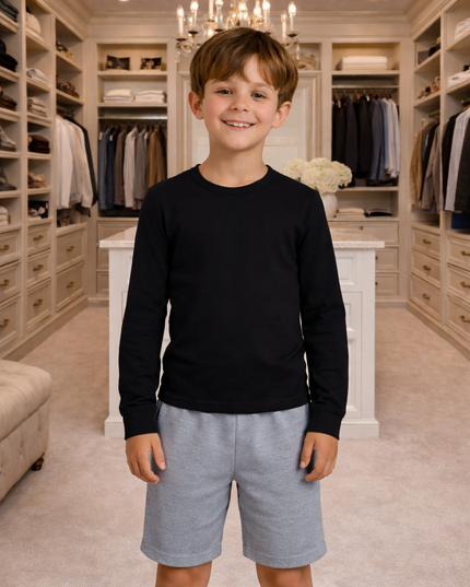 Boy's Long Sleeve Crew Neck