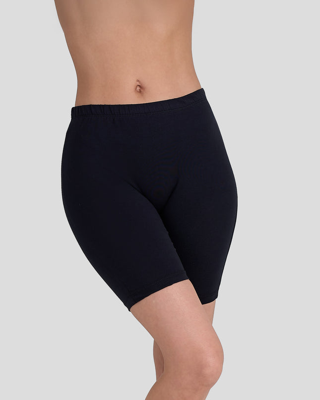 Dice Black shorts worn by a person on a gray background