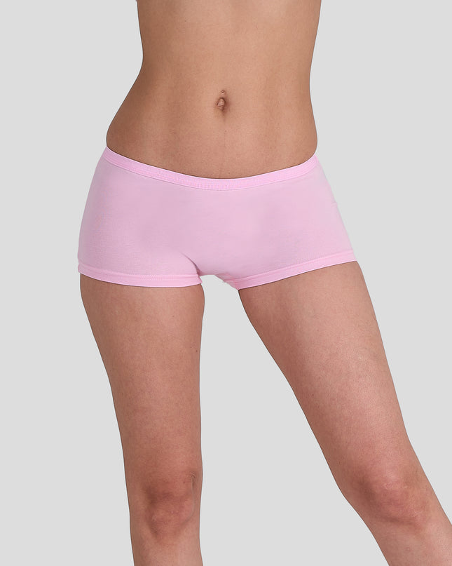 Women wearing Dice pink underwear on a gray background