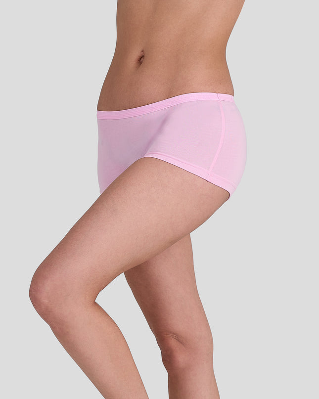 Women Dice Pink underwear worn by a person on a light gray background