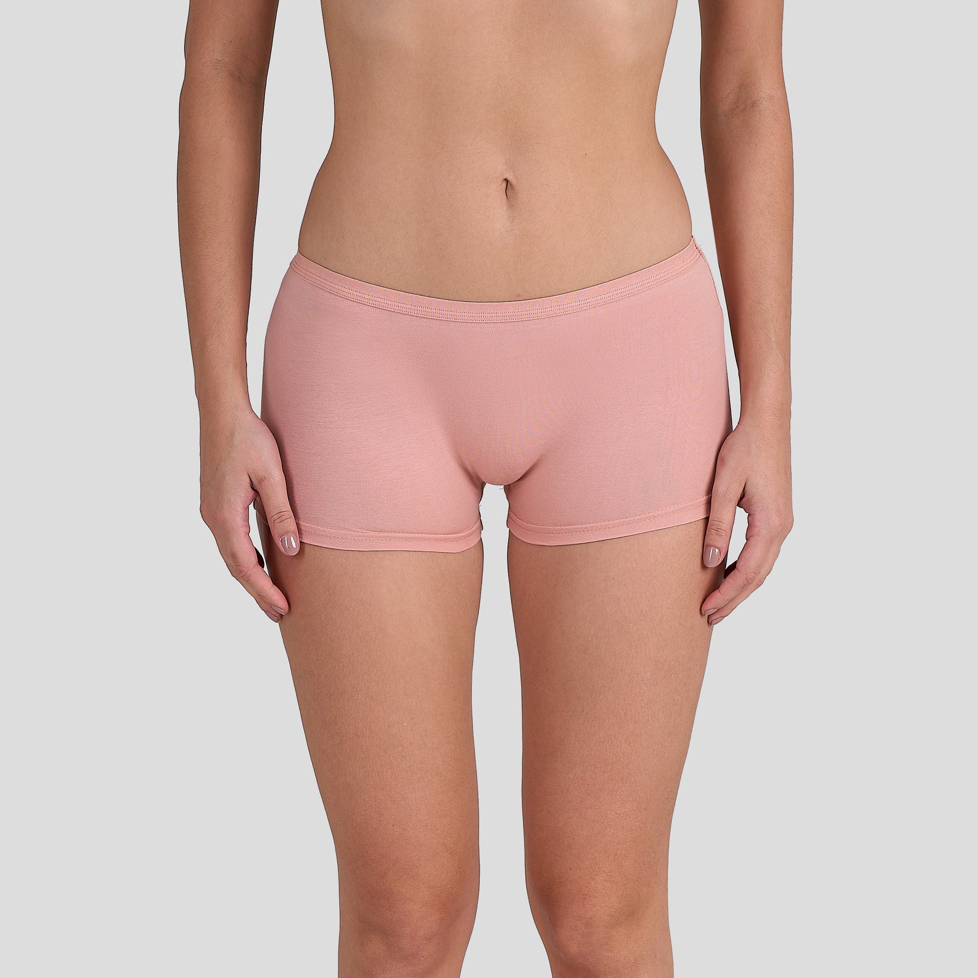 Dice Women pink shorts on a plain background