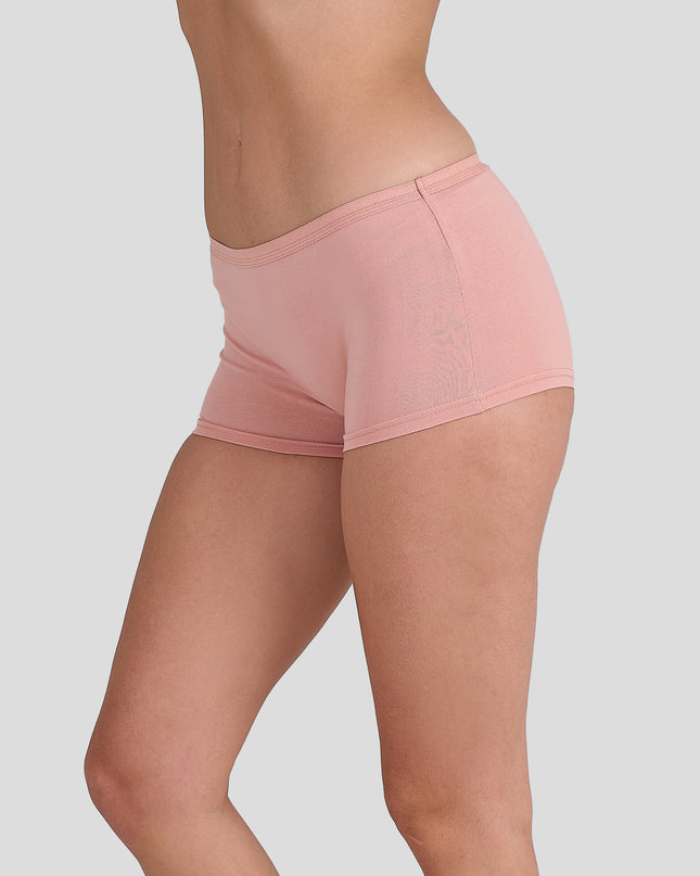 Dice women underwear pink shorts on a plain background