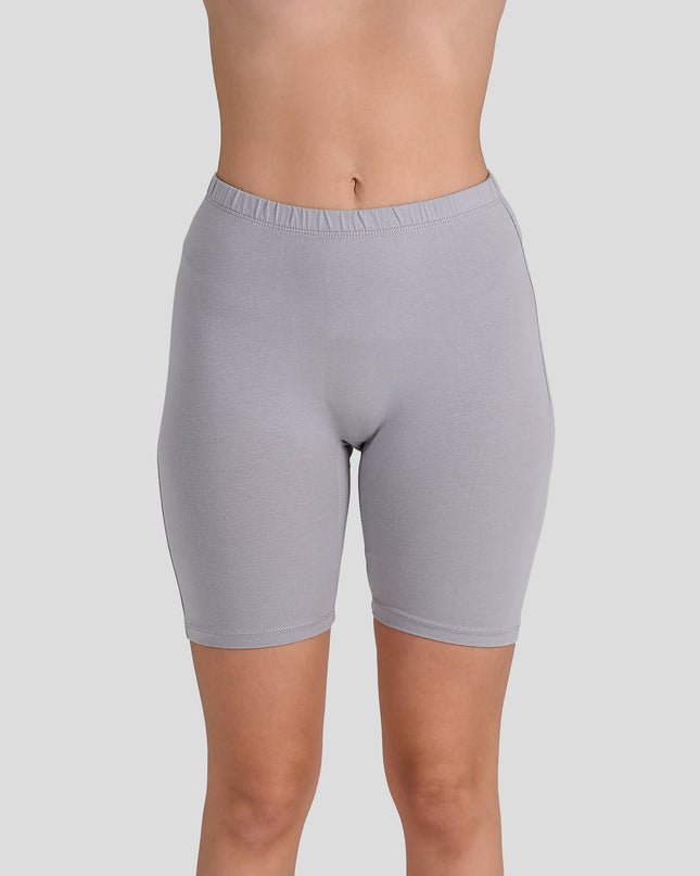 Dice Gray shorts worn by a person on a light gray background