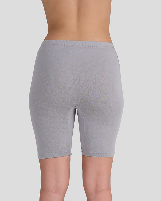 Dice Gray shorts worn by a person on a light gray background