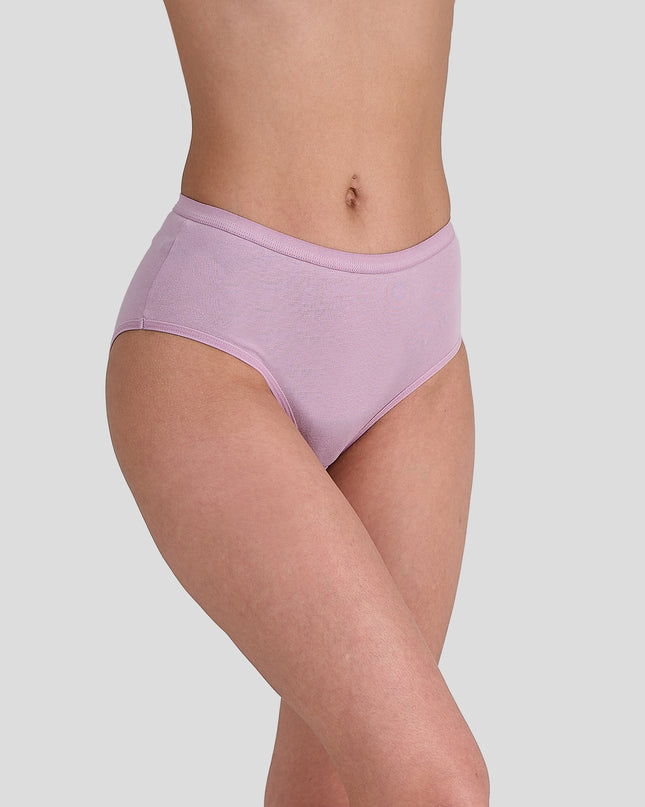 Person wearing a Dice light purple underwear on a plain background