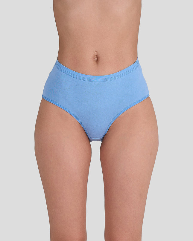 Dice Blue underwear worn by a person on a plain background