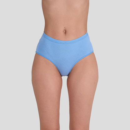 Dice Blue underwear worn by a person on a plain background