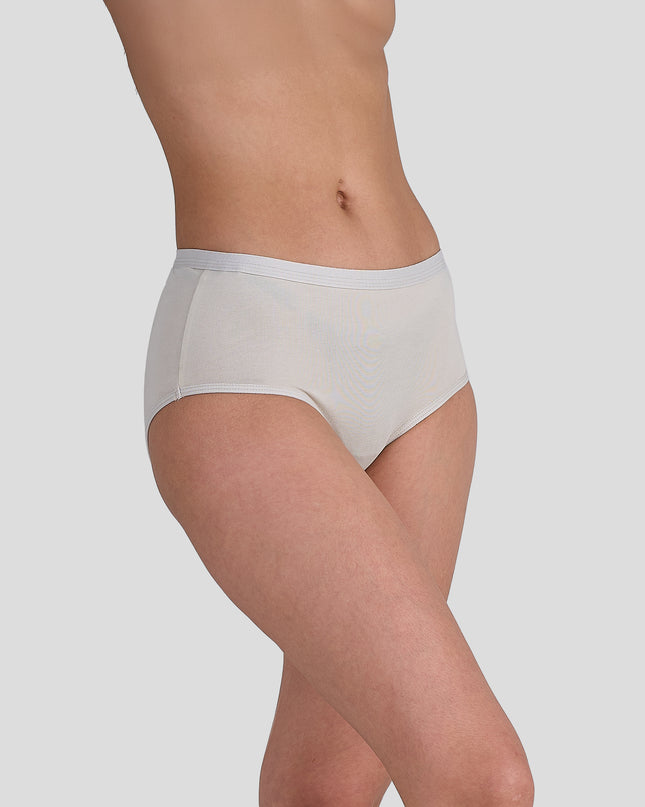 Dice Light gray underwear worn by a person on a plain background