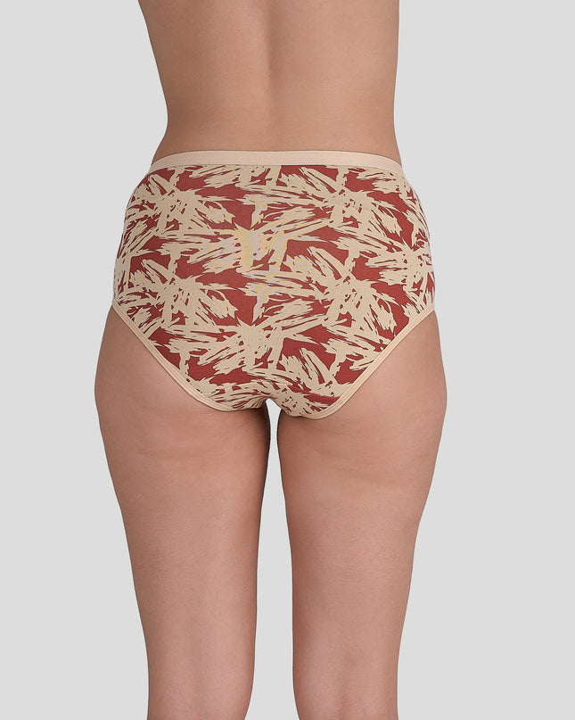 Dice Patterned underwear worn by a person on a plain background