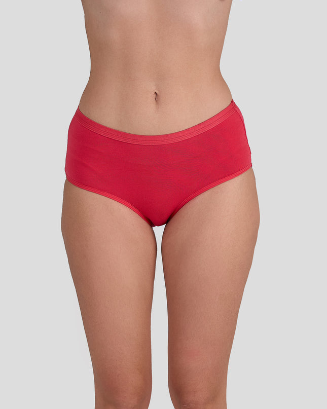 Dice Red underwear on a plain background