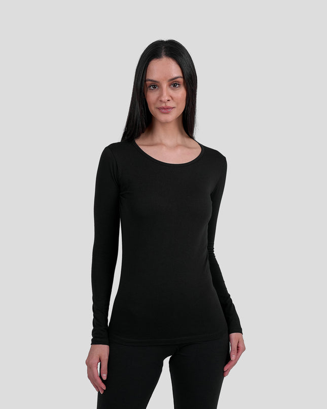 Long Sleeve Top-Round Neck