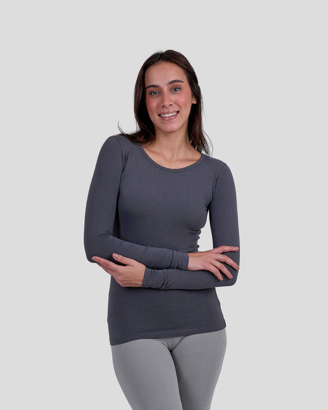 Long Sleeve Top-Round Neck