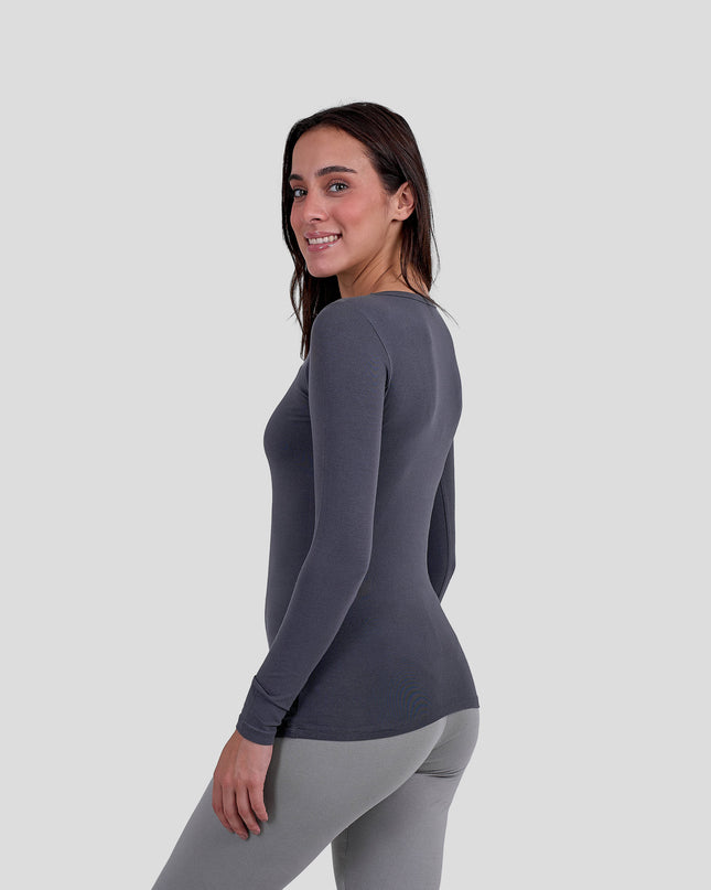Long Sleeve Top-Round Neck