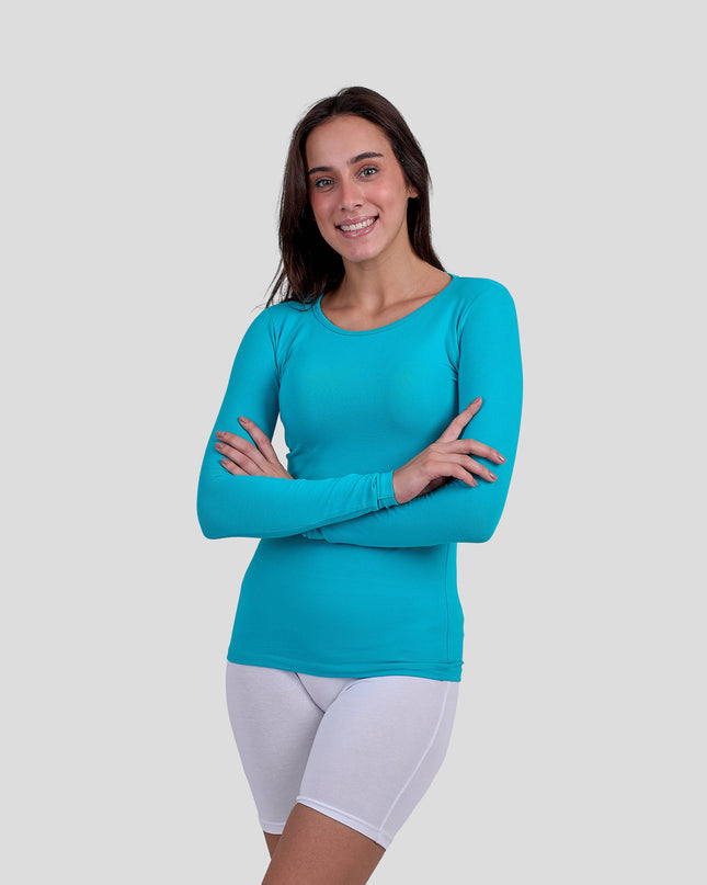 Long Sleeve Top-Round Neck