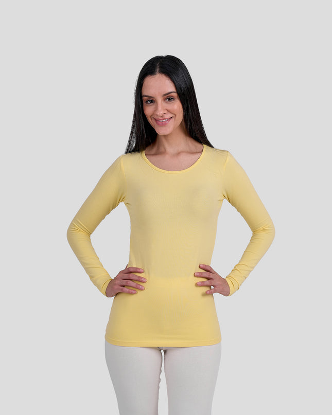 Long Sleeve Top-Round Neck