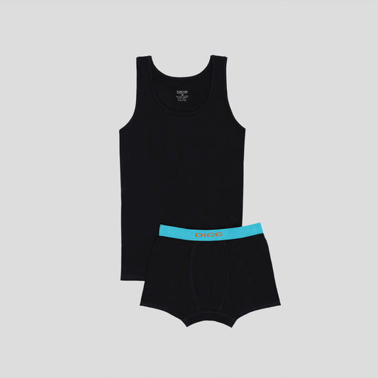 DM 235 Solid Boxer & Tank Top Set