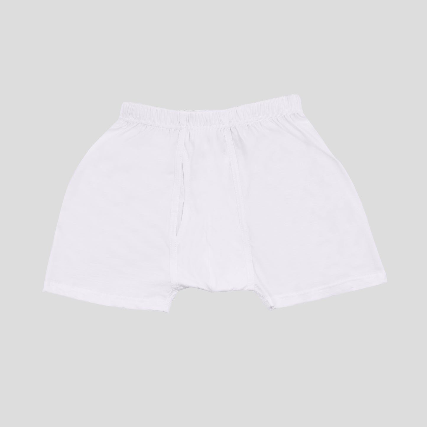 Dice White shorts on a light gray background